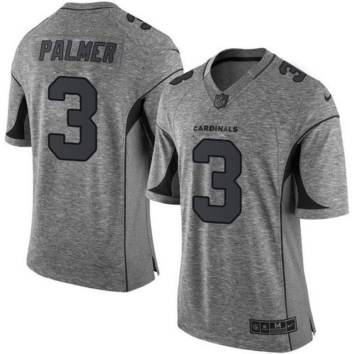 Nike Cardinals #3 Carson Palmer Gray Men's Stitched NFL Limited Gridiron Gray Jersey